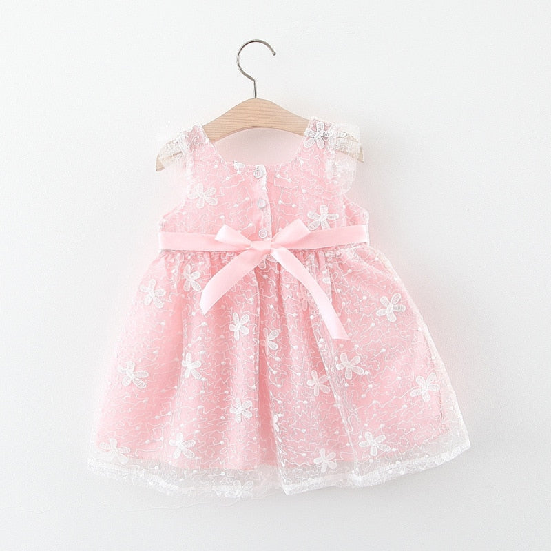 Baby Girl Sleeveless Princess Evening Party Dress childrensterritory