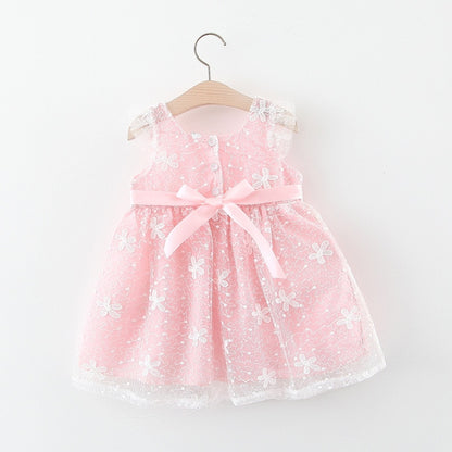 Baby Girl Sleeveless Princess Evening Party Dress childrensterritory