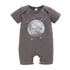 Newborn Boys Short Sleeves Letter Print Bodysuit childrensterritory