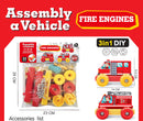 Kids 3 in 1 DIY Assembly A Vehicle Toy Set childrensterritory