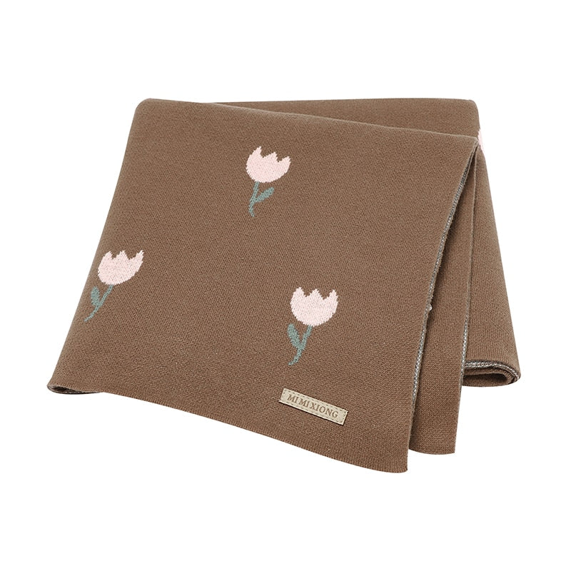Breathable Cotton Knitted Baby Blanket childrensterritory