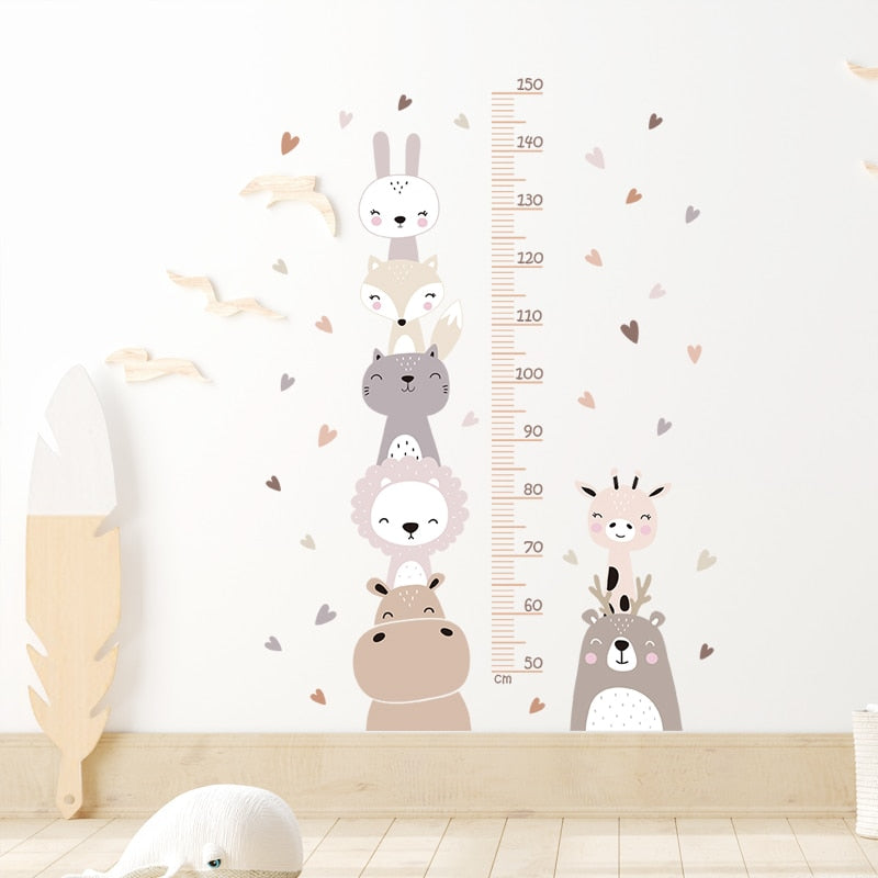Boho Style Baby/Kids Room Cartoon Animal Wall Decals childrensterritory