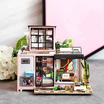 Kids DIY Miniature Dollhouse Wooden Kits Toys childrensterritory