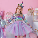 Mermaid Style Elegant Tutu Ball Gown for Kids Girls childrensterritory