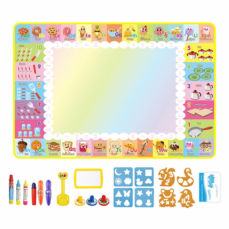 Water Doodle Mat with Magic Pens for Kids childrensterritory
