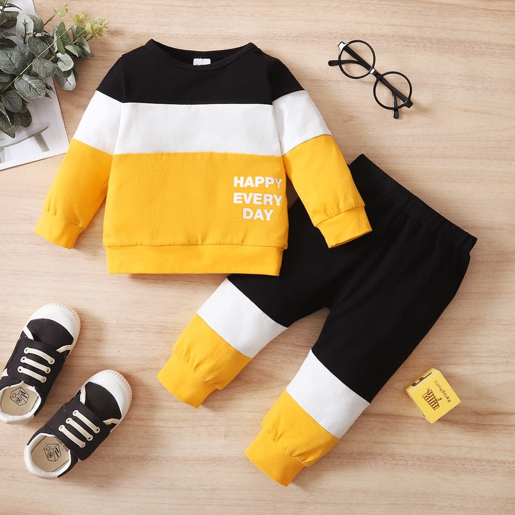 Baby Boy 2PCS Printed Casual Autumn Clothing Set childrensterritory