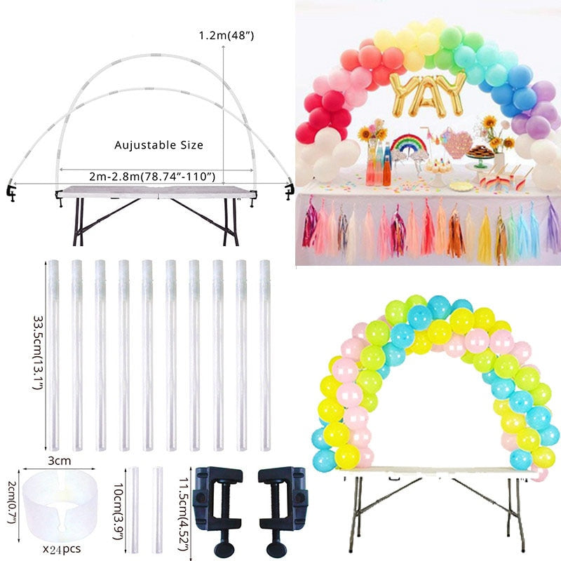 Table Balloon Arch &amp; Accessories Set for Decorations childrensterritory