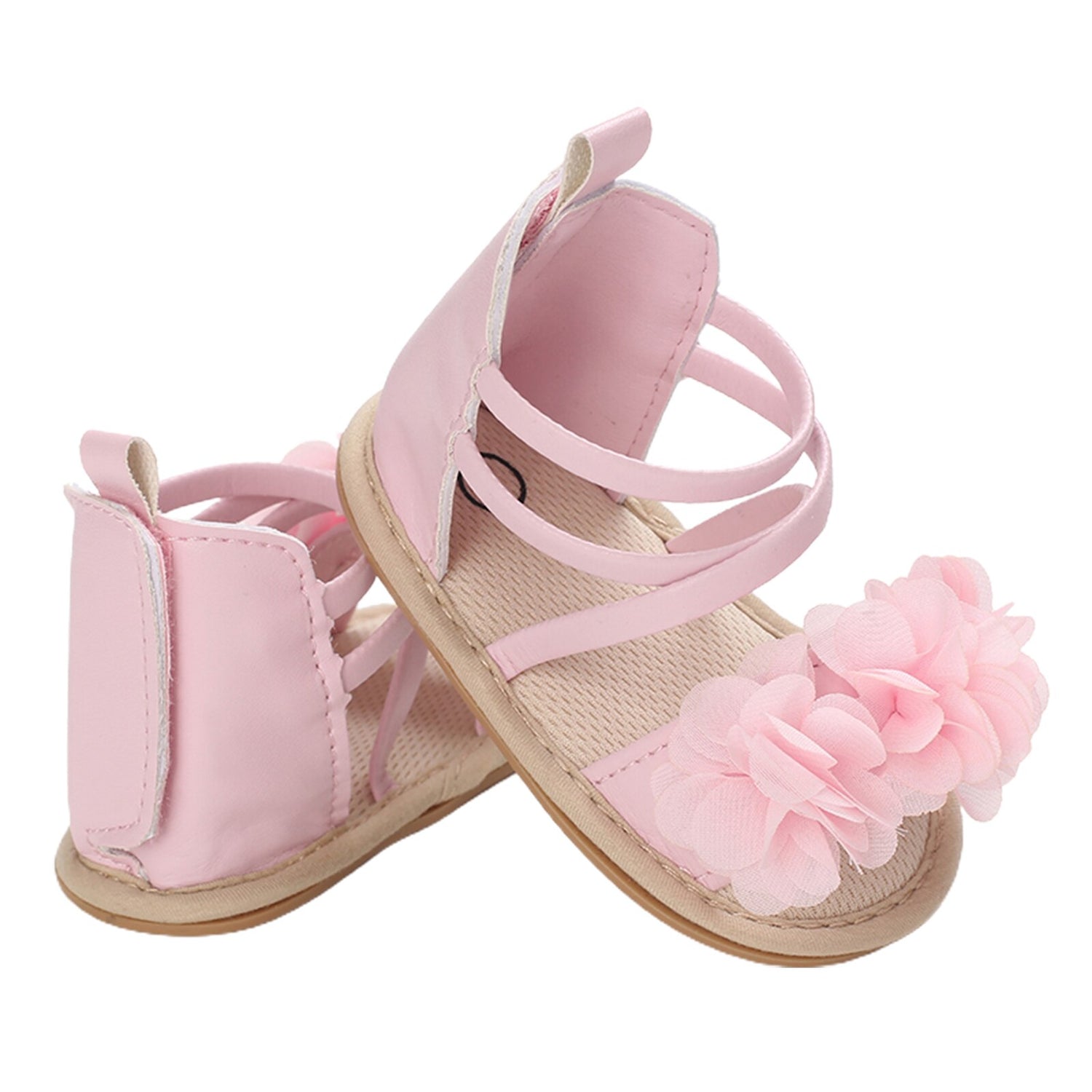 Baby Girls Flower Patchwork Soft Sole Shoes childrensterritory