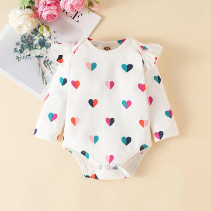 Infant Girl 3Pcs Sets of Printed Cotton Clothes childrensterritory