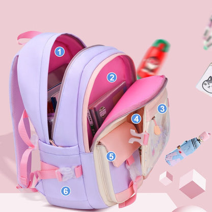 Multi Pocket Cartoon School Backpacks for Kids childrensterritory
