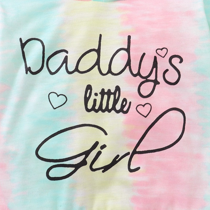 Infant Girl Tie-dye Hoodie &amp; Pants 2PCS Outfit childrensterritory