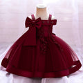 Baby Girls Bow Lace Flower Wedding/Party Gown childrensterritory