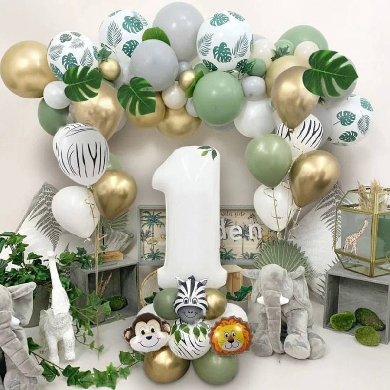 First Birthday Party Jungle Safari Theme Decoration Kit childrensterritory