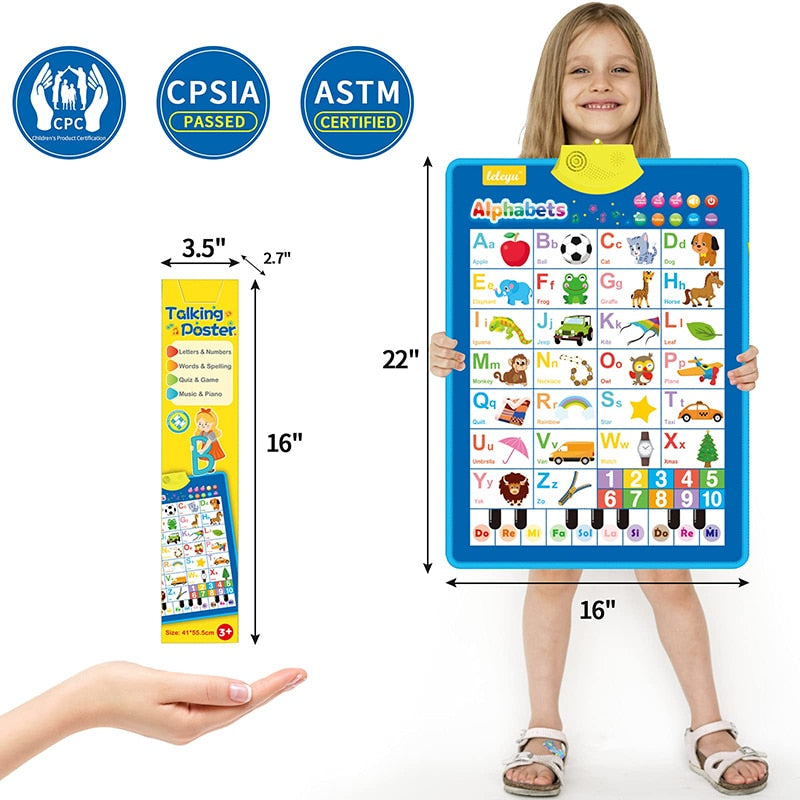 Electronic Early Educational Wall Chart for Kids childrensterritory