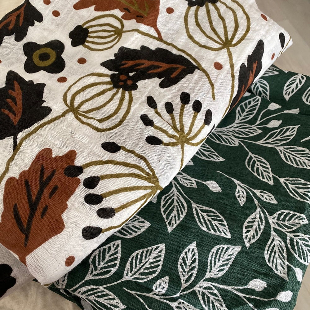 2 Pieces Pack Muslin Cotton Baby Swaddles/Blankets childrensterritory