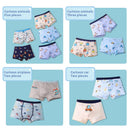 Kids Boys Cartoon Print Cotton Briefs/Panties childrensterritory