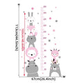 Height Ruler & Cartoon Wall Decals for Kids Room childrensterritory
