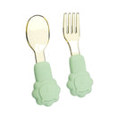2pcs Baby Learn To Eat Fork Spoon Set | Kids Tableware childrensterritory