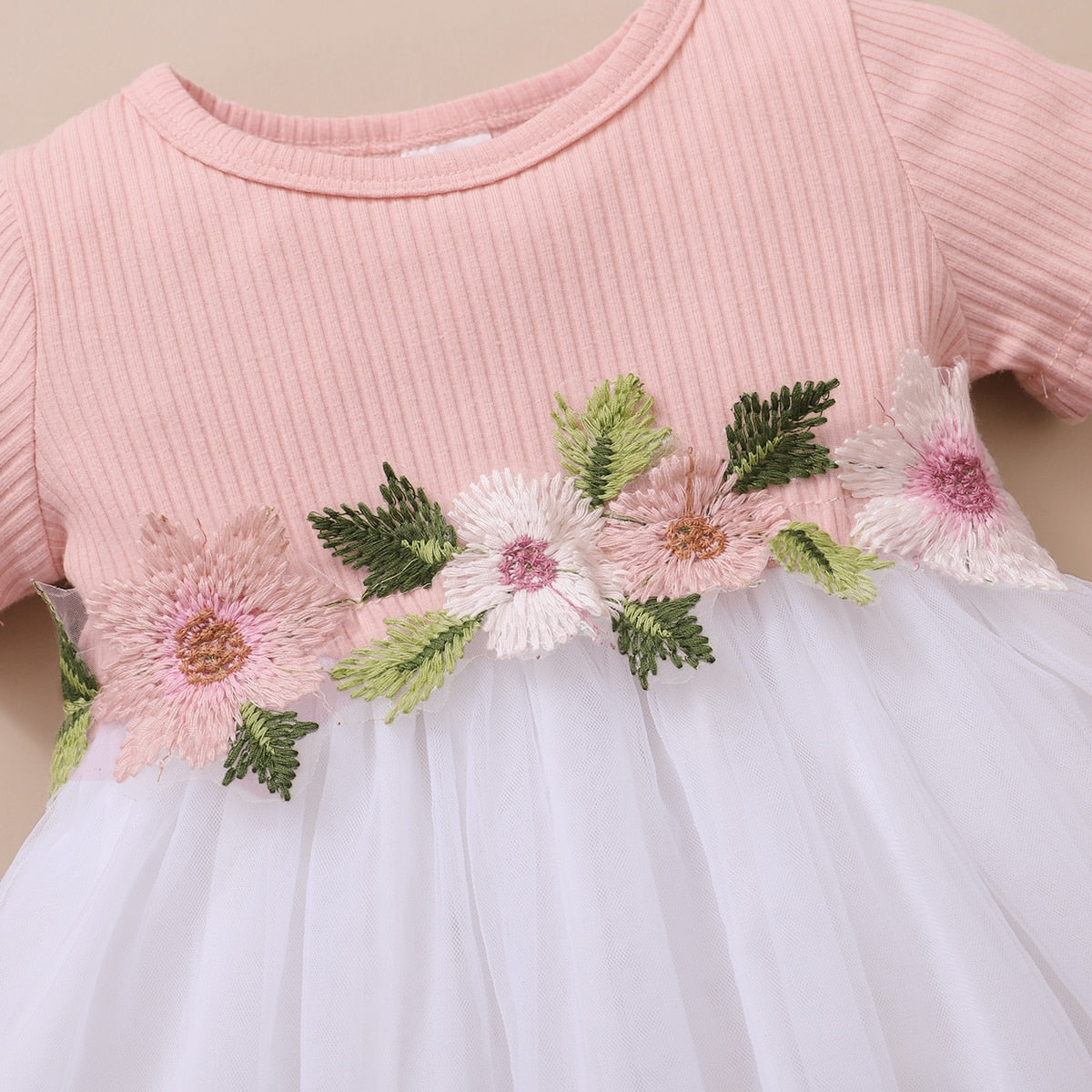 Baby Girls A-line Summer Party Dress with Headband childrensterritory