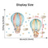 Watercolor Cartoon Hot Air Balloon Wall Decals for Kids&