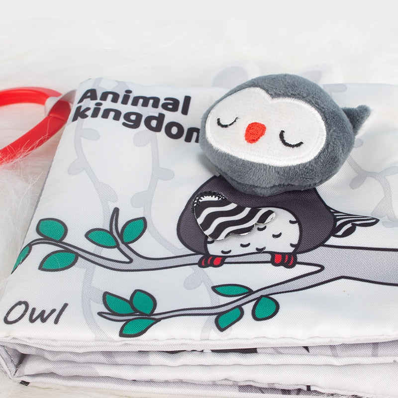 Baby Black and White Tail Cloth Book childrensterritory