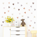 Heart Shape Bohemian Wall Decals for Kids Room Decor childrensterritory