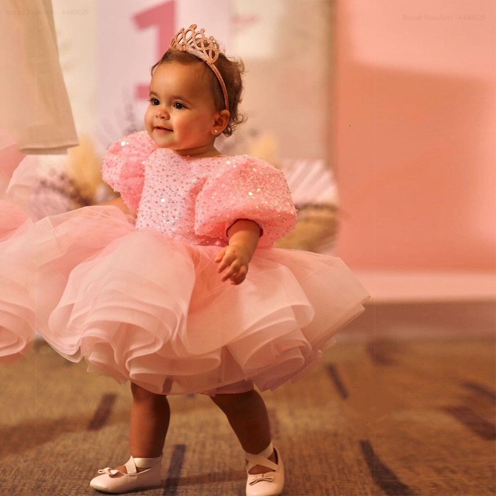 Organza Sequined Fluffy Baby/Kids Girls Party Dress/Gown childrensterritory
