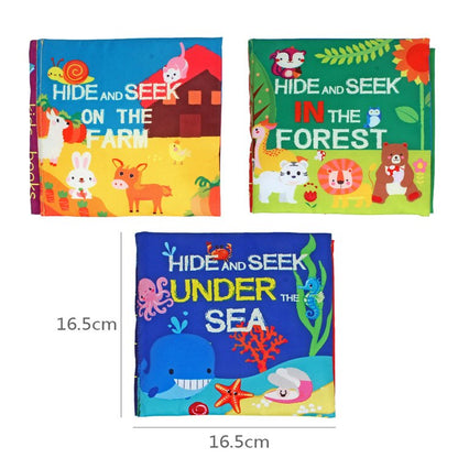 Baby Educational Hide and Seek Tail Cloth Book childrensterritory