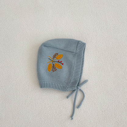 Baby Girl Flower Embroidery Cardigan with Hat for Spring childrensterritory