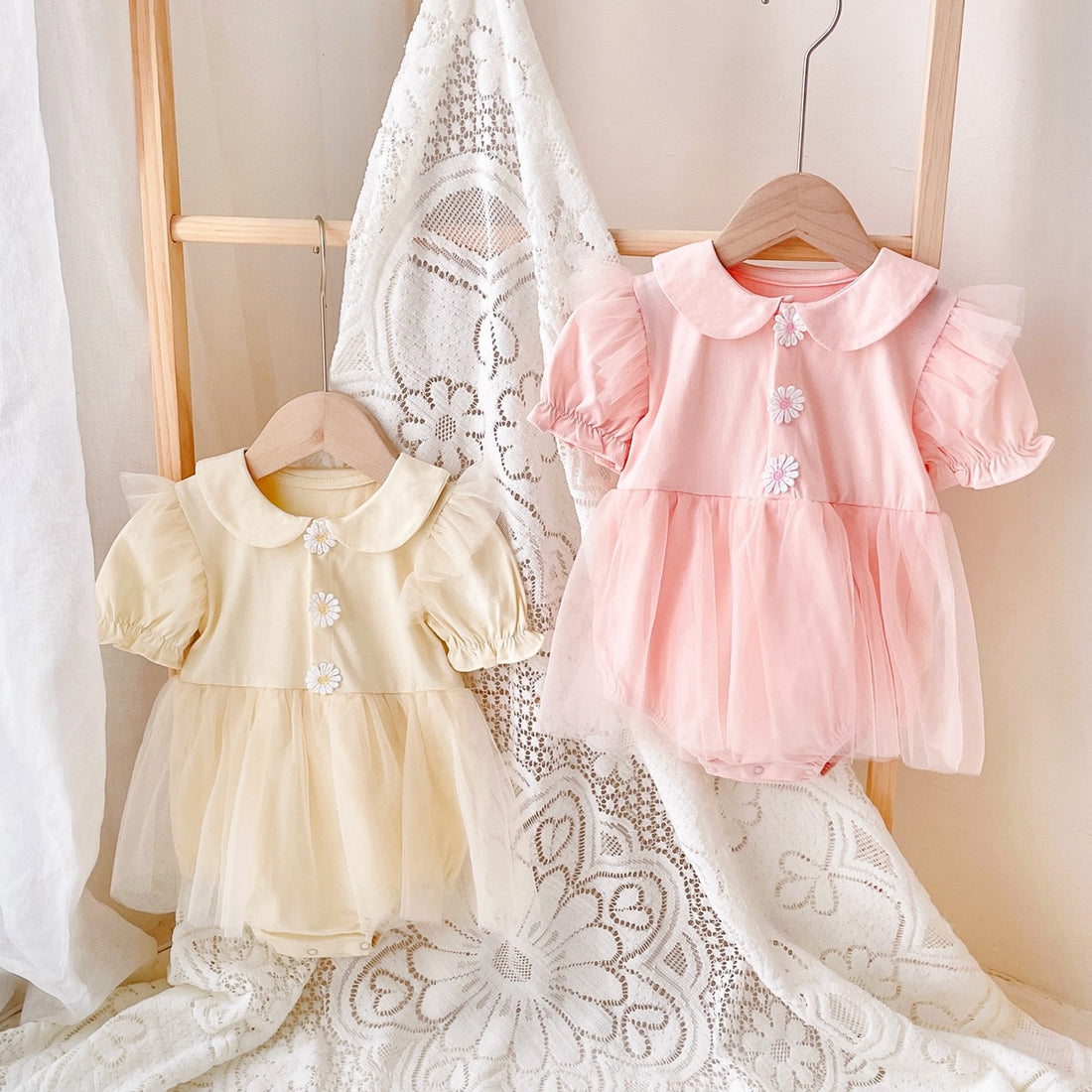 Baby Girl Princess Party Bodysuits for Summer childrensterritory