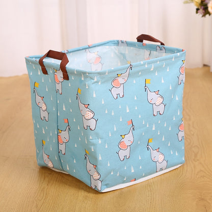 Cartoon Animal Print Cube Folding Storage Boxes childrensterritory