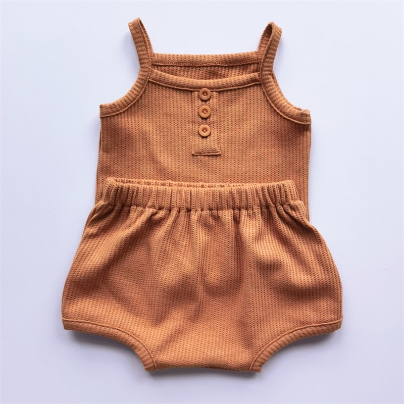Baby/Toddler Summer Solid Clothes Sets childrensterritory