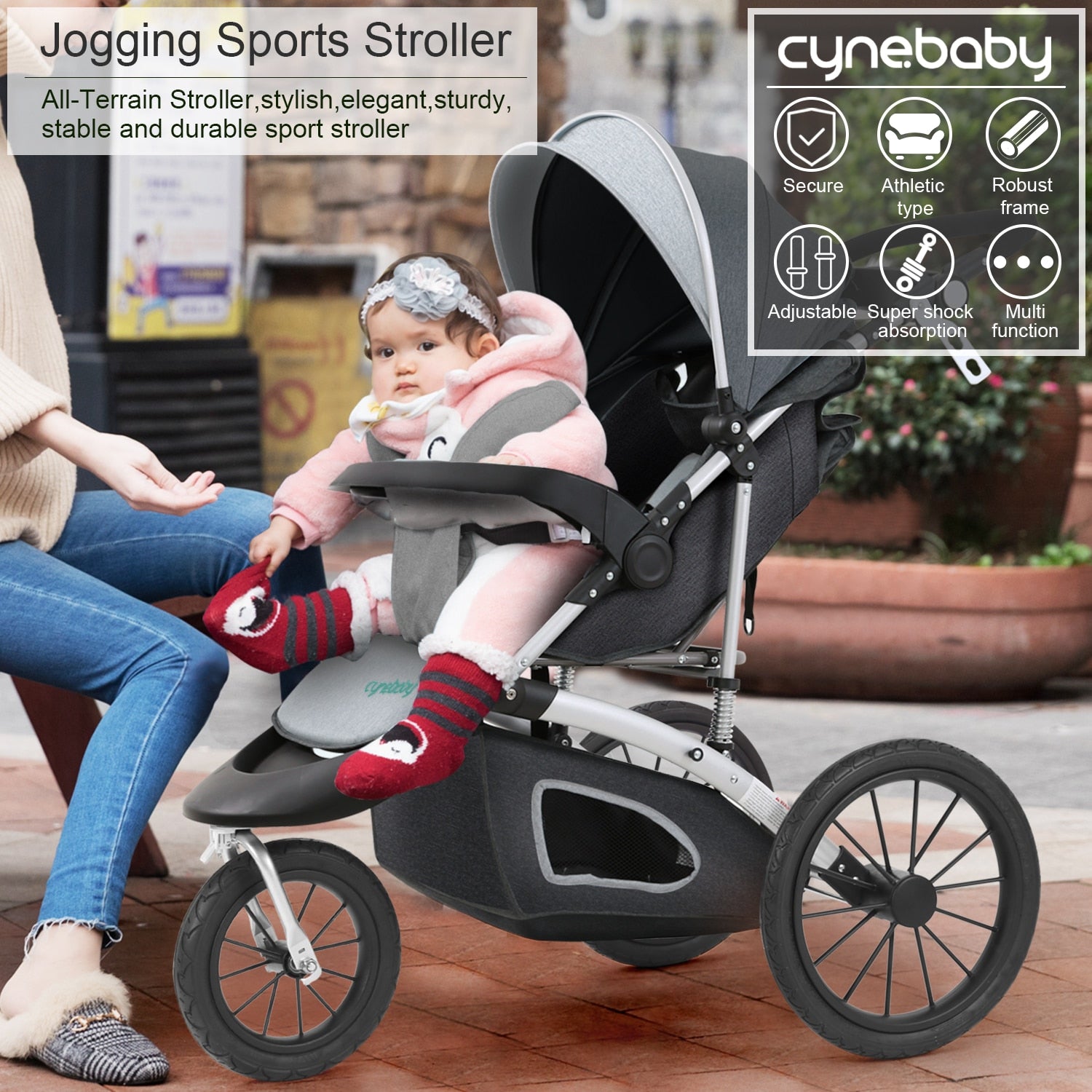 Fold-able &amp; Reversible Jogging Stroller for Baby childrensterritory