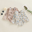 Floral Print Long Sleeve Kid Girl Beachwear Swimsuit childrensterritory