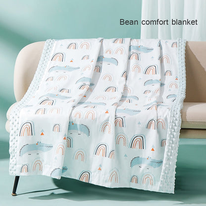 Cute Print Plush Dot Baby Swaddle/Blanket 100x80cm childrensterritory