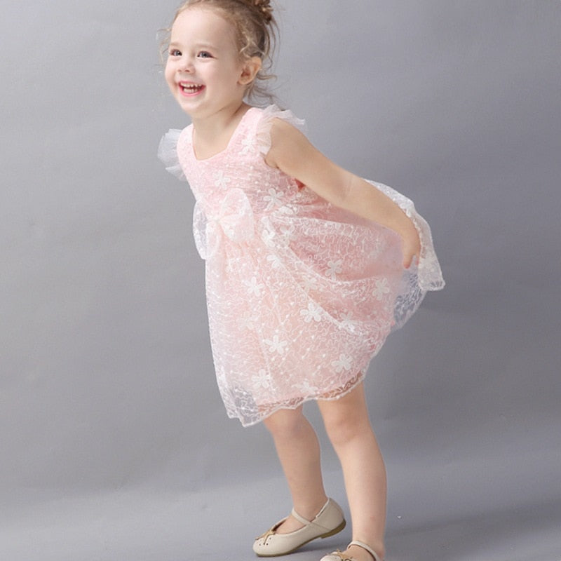 Baby Girl Sleeveless Princess Evening Party Dress childrensterritory