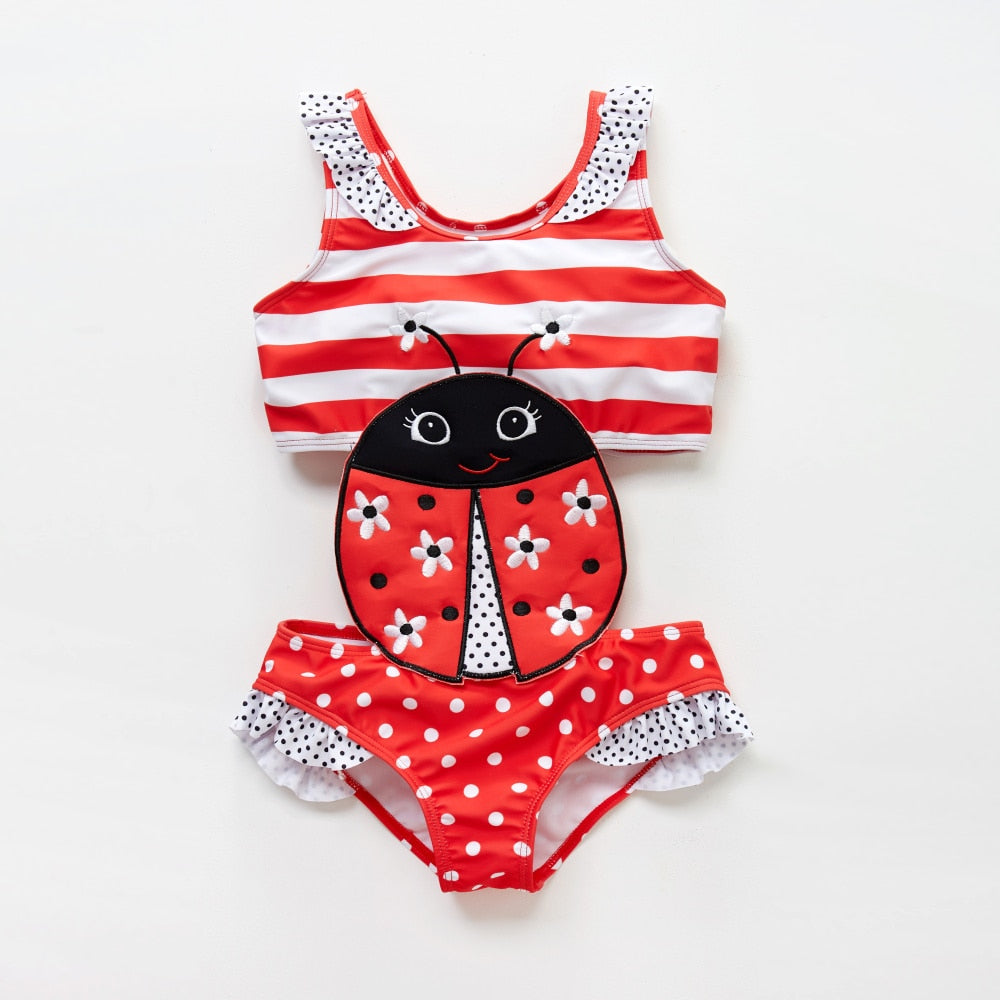 Belly Protection Whole Swimsuit for Baby/Kids Girls childrensterritory