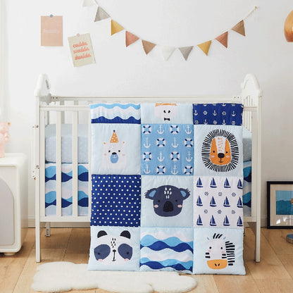 3pcs Microfiber Baby Crib Bedding Set for Boys and Girls childrensterritory