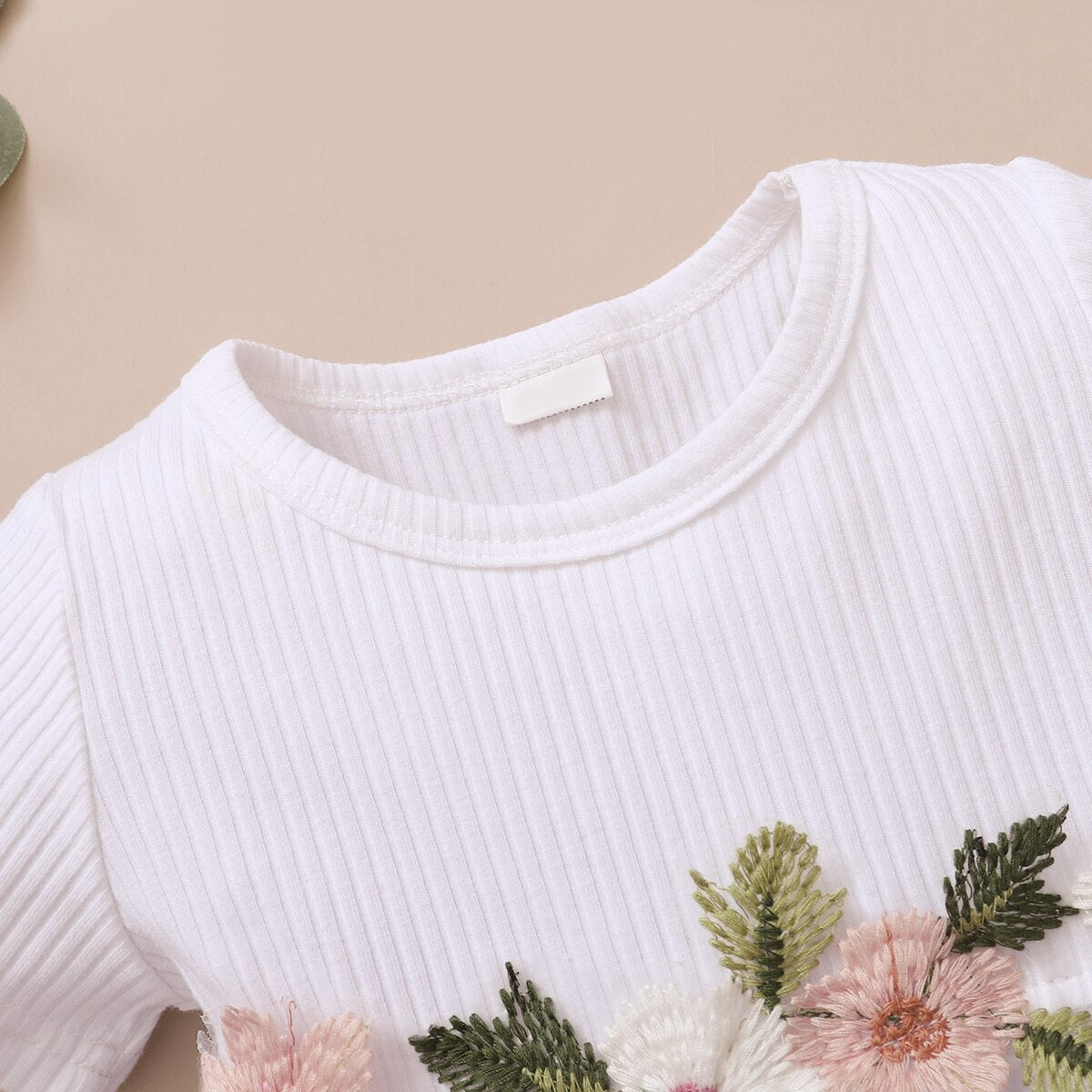Embroidered Flowers Baby Girl Tulle Party Dress childrensterritory