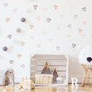 Heart Shape Bohemian Wall Decals for Kids Room Decor childrensterritory
