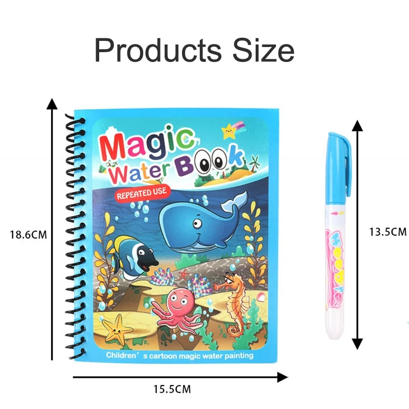 Reusable Water Drawing Book Toys for Kids