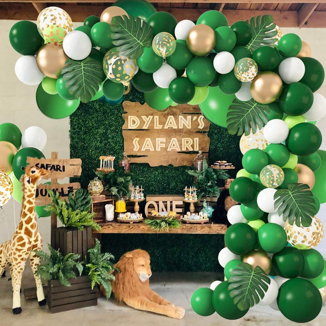 Jungle Safari Theme Party Balloon Garland childrensterritory