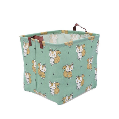 Cartoon Animal Print Cube Folding Storage Boxes childrensterritory