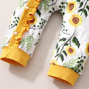Baby Girls Floral Summer Bodysuit with Headband childrensterritory