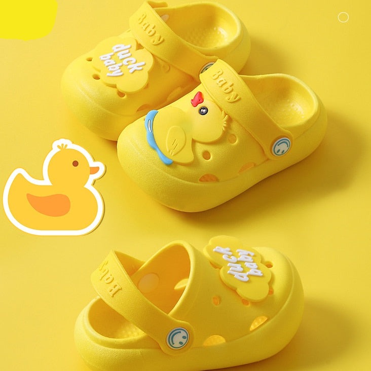Breathable, Cute Cartoon Slip-On Mules for Little Boys and Girls childrensterritory