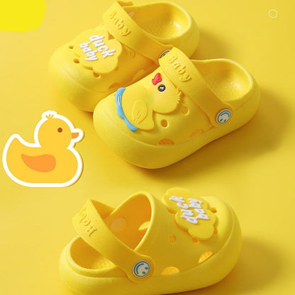 Breathable, Cute Cartoon Slip-On Mules for Little Boys and Girls childrensterritory