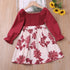 Long Sleeve Flower Princess Dress for Kids Girls childrensterritory