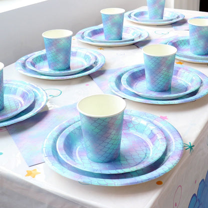 Kids Mermaid Birthday Party Decor &amp; Supplies Set childrensterritory