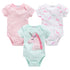 Cotton Short Sleeve Baby Unisex Cartoon Bodysuits childrensterritory