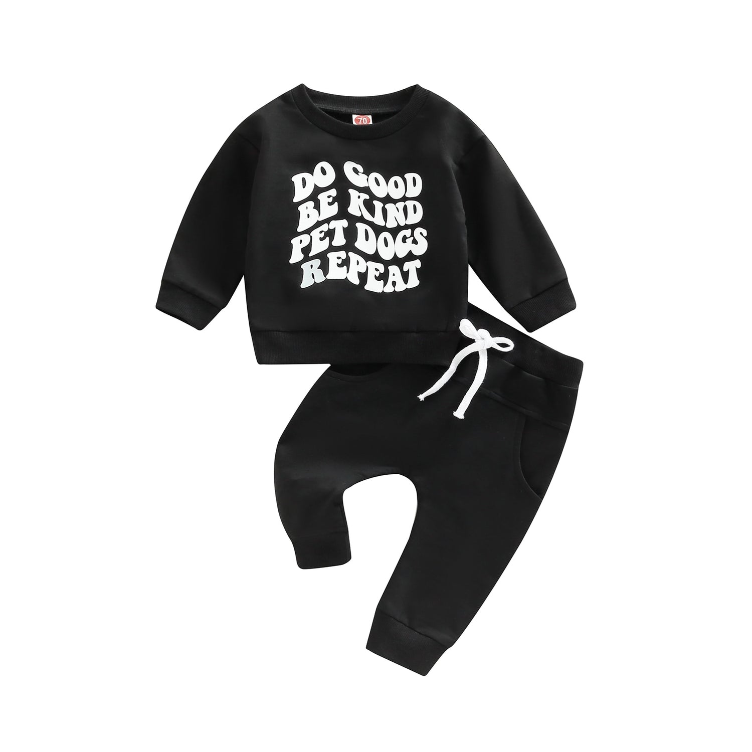 Infant Boys 2Pcs Letter Print Sweatshirts &amp; Pant Set childrensterritory
